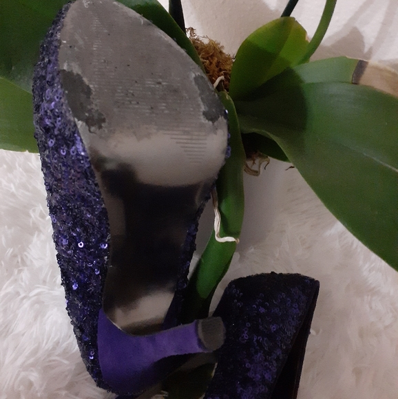 Steve Madden Bitter purple sequin heel - Picture 3 of 5